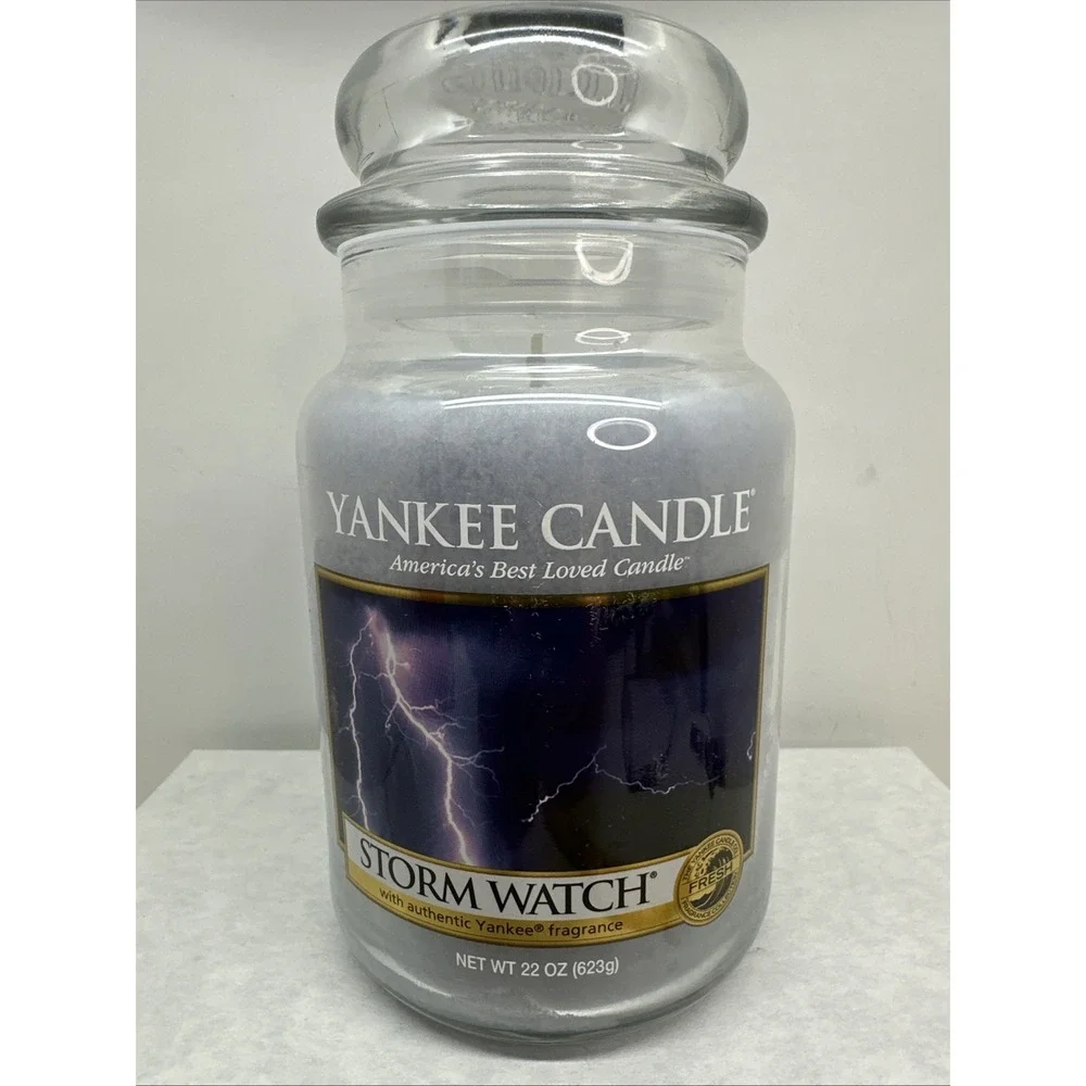 Yankee Candle Retired STORM WATCH Large Jar 22 oz New Discontinued